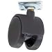 Mintcraft 1-5/8 Black 2Whl Plate Caster JC-F01
