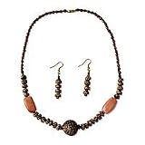 Agate and bead jewelry set, 'Treasure'