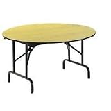 GGI Folding Table 1200mm Diameter Light Oak FMT3048RLO