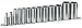 Armstrong 15-380 10pc 3/8 Drive 6pt Fractional Deep Socket Set