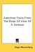 American Traits From The Point Of View Of A German