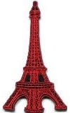 Eiffel Tower Paris France Retro Applique Iron-on Patch Handmade Design From Thailand