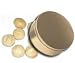 Gourmet Food : 1 and 1/2 lb Macadamia Nuts Tin - Gold