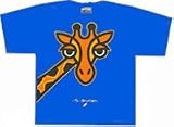 Children's Blue T-Shirt With Printed Giraffe