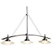 Structures Bronze 37 1/2" Wide Three Light Chandelier