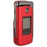 Rubberized Hard Snap on Cover Red for Samsung Zeal & Alias 2 (U750)