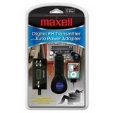 MAXELL 291205 - P5A DIGITAL FM TRANSMITTER WITH AUTO POWER ADAPTER