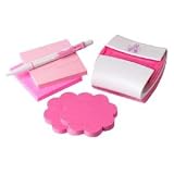 3M PRO330-BCA 3M Post-it Notes/Dispenser/Pen for Breast Cancer Awareness, 3x3, 4 75-Sheet Pads