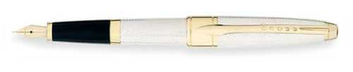 Cross Apogee Executive Sterling Silver GT Extra Fine Point Fountain Pen - AT0126-9XD