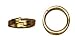 Cousin 6mm Gold Elegance Split Jump Ring - 12PK/14K Gold Plated