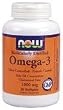 NOW Molecularly Distilled OMEGA-3 FISH OIL 1000 MG - 90 SOFTGELS