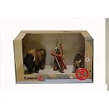 Schleich American Frontier: Indian,Wolf and Buffalo 3-pc. Box SetIMAGE