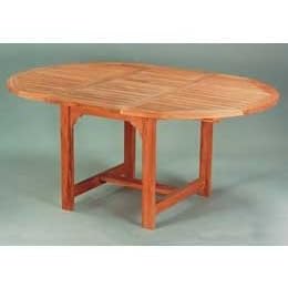Anderson Teak TBX-067V 67 Inch Oval Extension Table by Bar Stools
