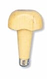 GRAVER HANDLE WOOD HALF HEAD 1-3/8 DIAMETER X 1 3/4 LENGTH