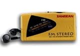 Sangean Ultra Thin Pocket Size AM-FM Radio Yellow - SR-2