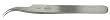 Erem 7SASL Tweezers, Stainless Steel, Curved Point, Made in Italy