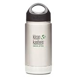 12 Oz Kanteen Wide Vacuum Insulated With Stainless Loop Cap – Brushed Stainless – Klean Kanteen Klean Kanteen