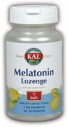 Melatonin Lemon 5mg 60 Lozenges by KAL