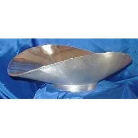 Penn Scale 432 SS Stainless Steel Scoop - 10 inch x 19 inch x 5.5 inch Footed