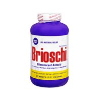 Brioschi Original All Natural Effervescent Antacid, Lemon Flavor 8.5 oz (Pack of 2)