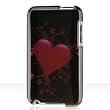 iPod Touch 2 and 3 Crystal Design Case Carbon Fiber Heart Design [Retail Packaging]