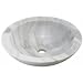 Suneli Lunda Carrara Beveled Stone Lavatory Sink Vessel SV222-BV