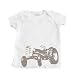 All Products : Boy's White Infant T-Shirt with Tractor Design