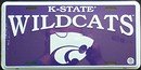 Kansas State Wildcats License Plate
