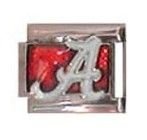 Alabama Crimson Tide Italian Style Charm-Glitter