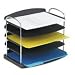 Buddy Products 7605-42 Buddy Products Trio Series Five Pocket Horizontal Desk Tray, Charcoal