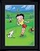 Betty Boop Pulls the Pin Golf Toon Art Litho
