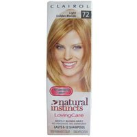 Clairol Natural Instincts Loving Care Non Permanent Hair color, 72 Light Gold Blond - 3 Oz