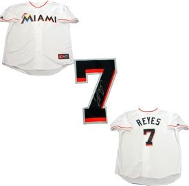 Jose Reyes Autographed Miami Marlins Jersey