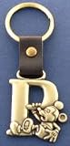 Mickey Mouse Letter P Brass Key Chain