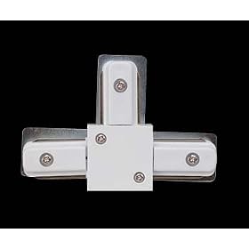 Track Lights White Metal, T Connector for Track Lighting by The Renovators Supply