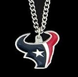 Houston Texans Chain Necklace & Pewter Pendant - NFL Football Fan Shop Sports Team Merchandise