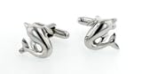 Novelty silver plated dolphin cufflinks with presentation box. Made in the U.S.A