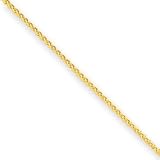 14k 0.80mm Spiga Pendant Chain Necklace - 16 Inch - Lobster Claw