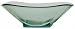 Clear Spanish Large Square Recycled Glass Bowl 14.25"D