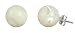 Sterling Silver 10mm White Mother-of-Pearl Stud Earrings Sterling Silver 10mm White Mother-of-Pearl Stud Earrings