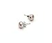 HinsonGayle Handpicked 7.5-8mm Lavender Button Freshwater Cultured Pearl Stud Earrings (Silver)