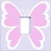 Butterfly Pink Light Switch Cover