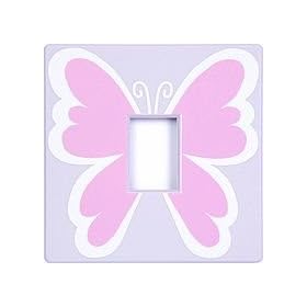 Butterfly Pink Light Switch Cover