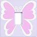 Butterfly Pink Light Switch Cover