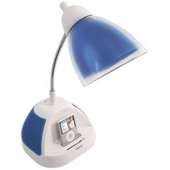 iHome Desk Lamp with iPod/MP3 Dock, Blue