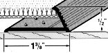 A 808 F Carpet Gripper with Teeth