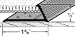 A 808 F Carpet Gripper 1 3/8 x 72