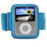 yooZoo Lightweight Adjustable Workout Armband for Apple iPod nano 3G - Tropical Blue