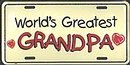 Worlds Greatest Grandpa License Plate