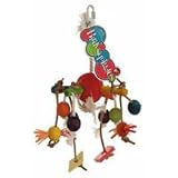 Pink Parrot® Birdy Squiggles® 10" Hanging Space Cross Toy for Med/Lg Birds